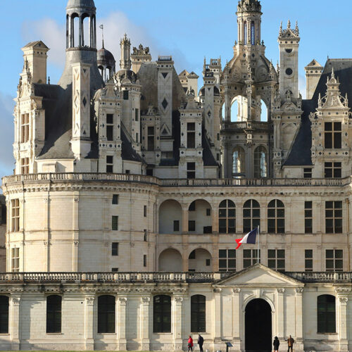 Féerique château de Chambord, chef d'œuvre de la Renaissance française.