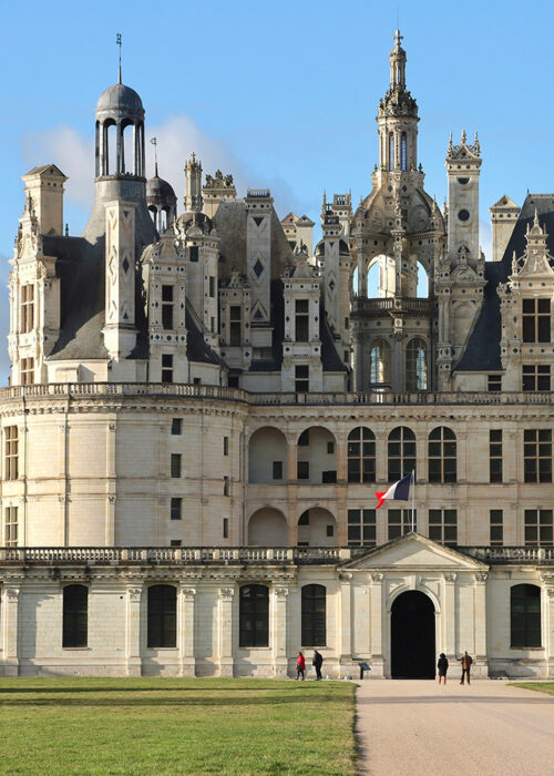 Féerique château de Chambord, chef-d'œuvre de la Renaissance française.