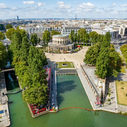 Le bassin de la Villette et sa rotonde