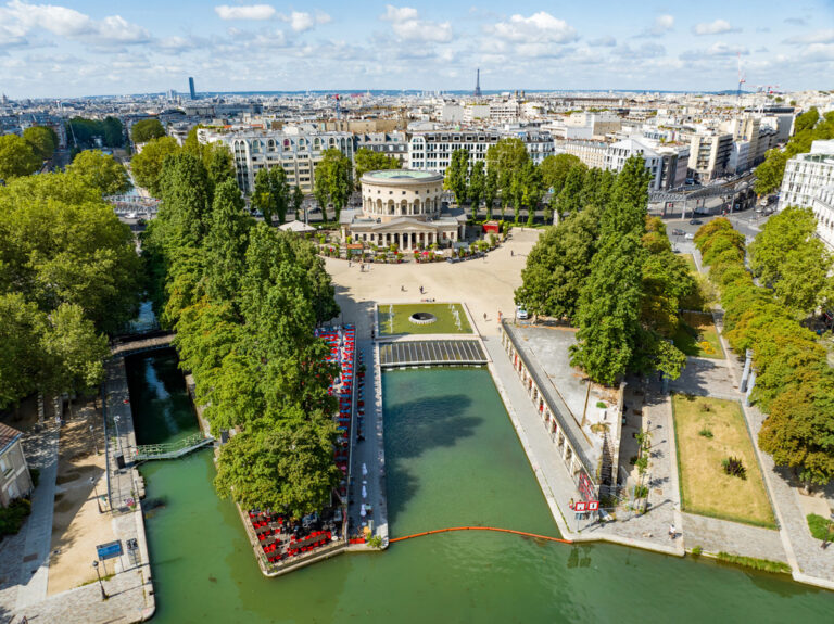 Le bassin de la Villette et sa rotonde